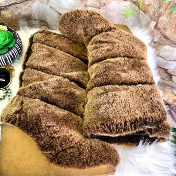 TORY BURCH Cocoa Brown Kiki Shearling Sherpa Boots, 9M - Picture 8 of 13